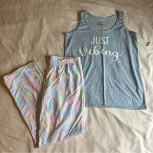 NWT “Just Vibing” Pajama Set – Bobbie Brooks – Size Small